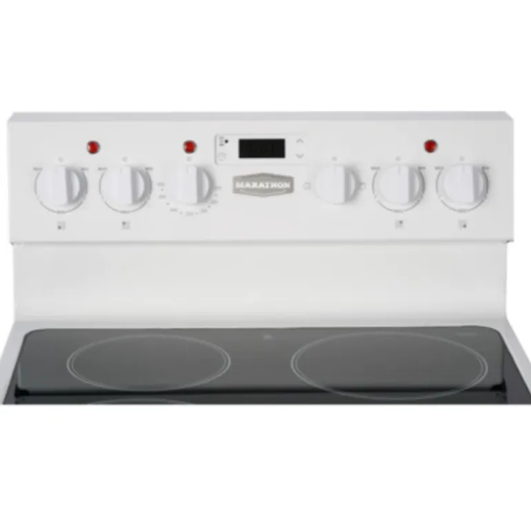 MARATHON Range White 24" Electric Glass-Ceramic - MER245W-2