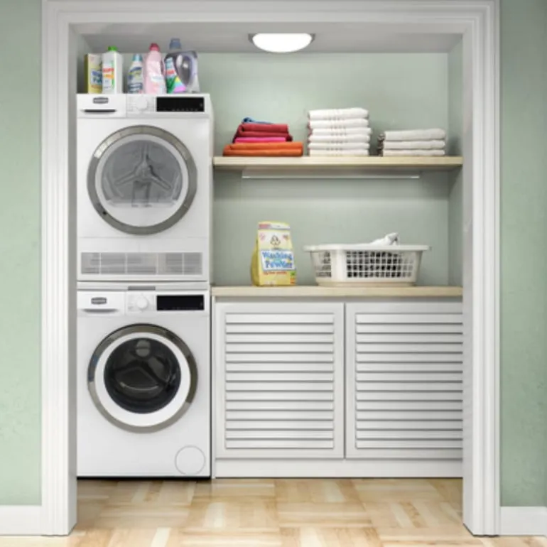 MARATHON Washer & Dryer kit, White, Front-Load - MWM221-MVB