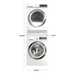 MARATHON Washer & Dryer kit, White, Front-Load - MWM221-MVB