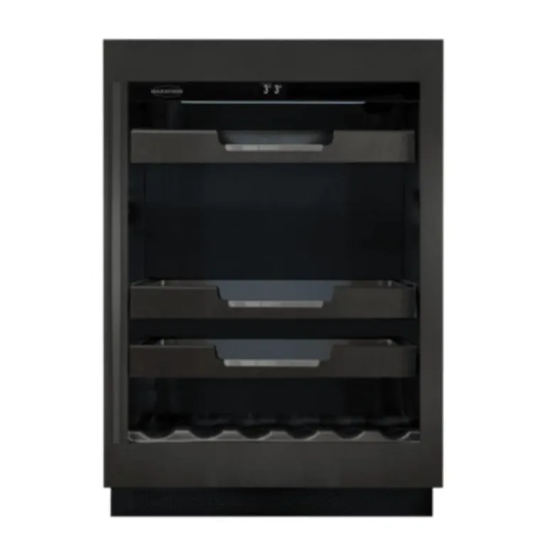 MARATHON Wine Cellar Black 23.5" - M4-100BLS