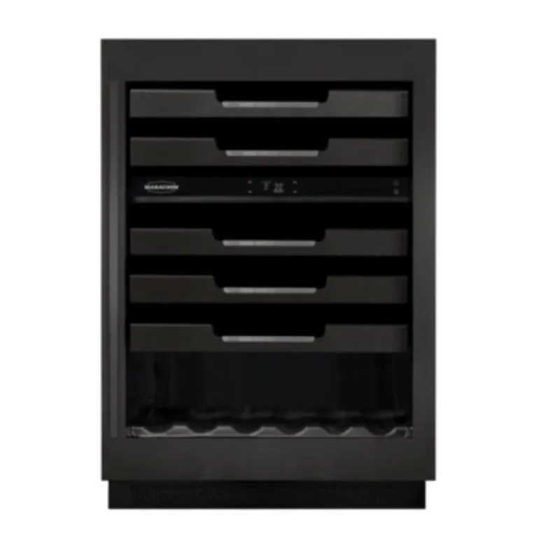 MARATHON Wine Cellar Black 23.5" - M4-D200BLS