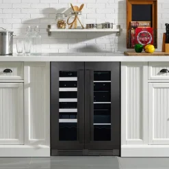 MARATHON Wine Cooler Black 24" - MBWC56-FDBLS