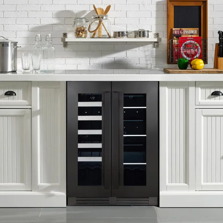 MARATHON Wine Cooler Black 24" - MBWC56-FDBLS