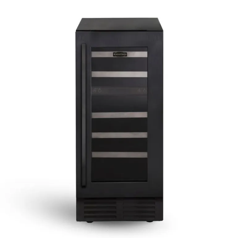 MARATHON Wine Cooler Black 15" - MWC28-DBLS-1