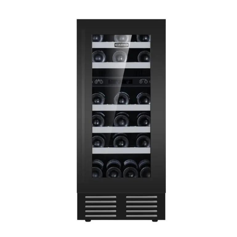 MARATHON Wine Cooler Black 15" - MWC28-DBLS-1