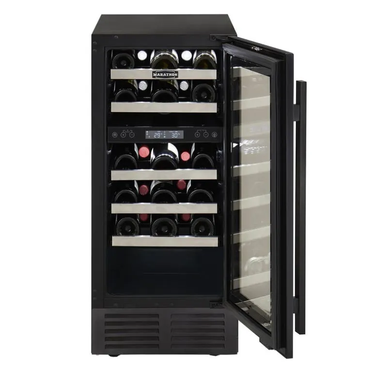 MARATHON Wine Cooler Black 15" - MWC28-DBLS