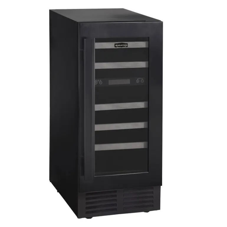 MARATHON Wine Cooler Black 15" - MWC28-DBLS