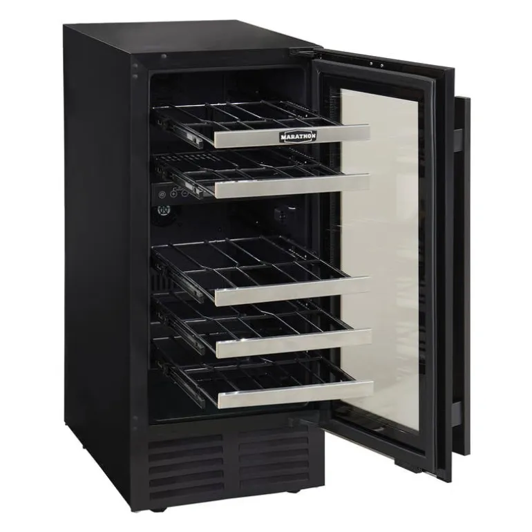 MARATHON Wine Cooler Black 15" - MWC28-DBLS