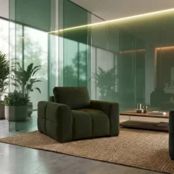 Marshmallow-Style Armchair - Green