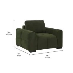 Marshmallow-Style Armchair - Green
