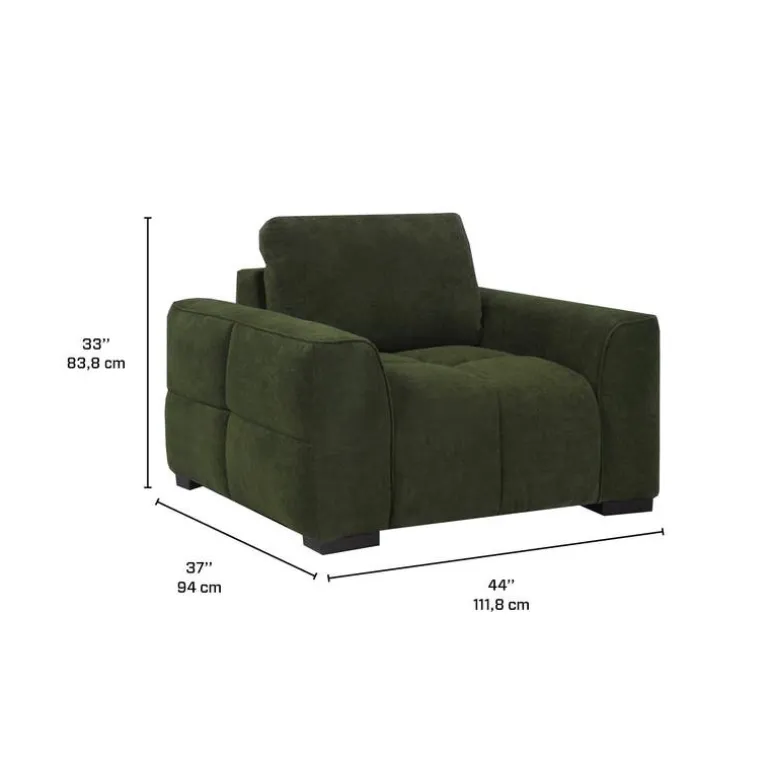 Marshmallow-Style Armchair - Green