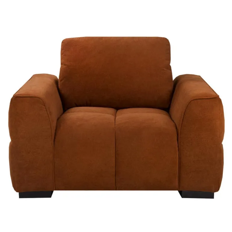 Marshmallow-Style Armchair - Rust