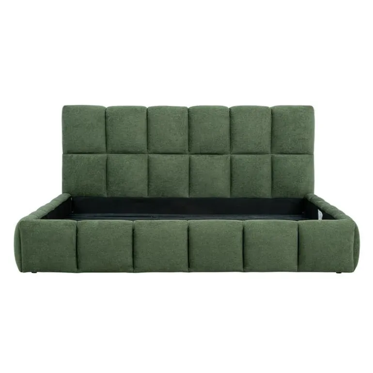 Marshmallow-Style King Bed (78") - Green