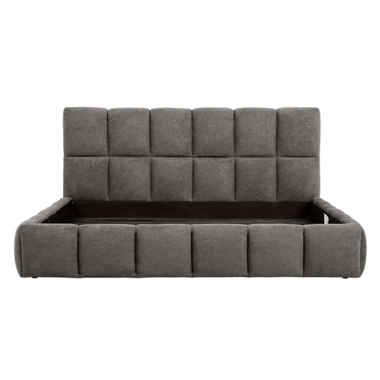Marshmallow-Style King Bed (78") - Grey