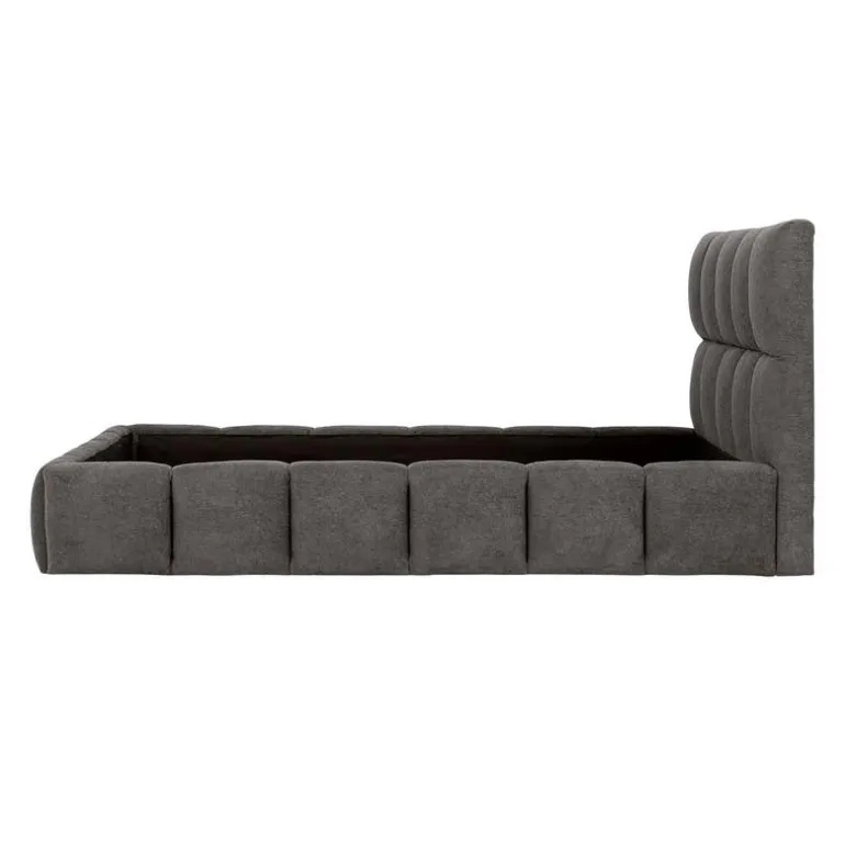 Marshmallow-Style King Bed (78") - Grey