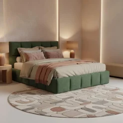 Marshmallow-Style Queen Bed (60") - Green