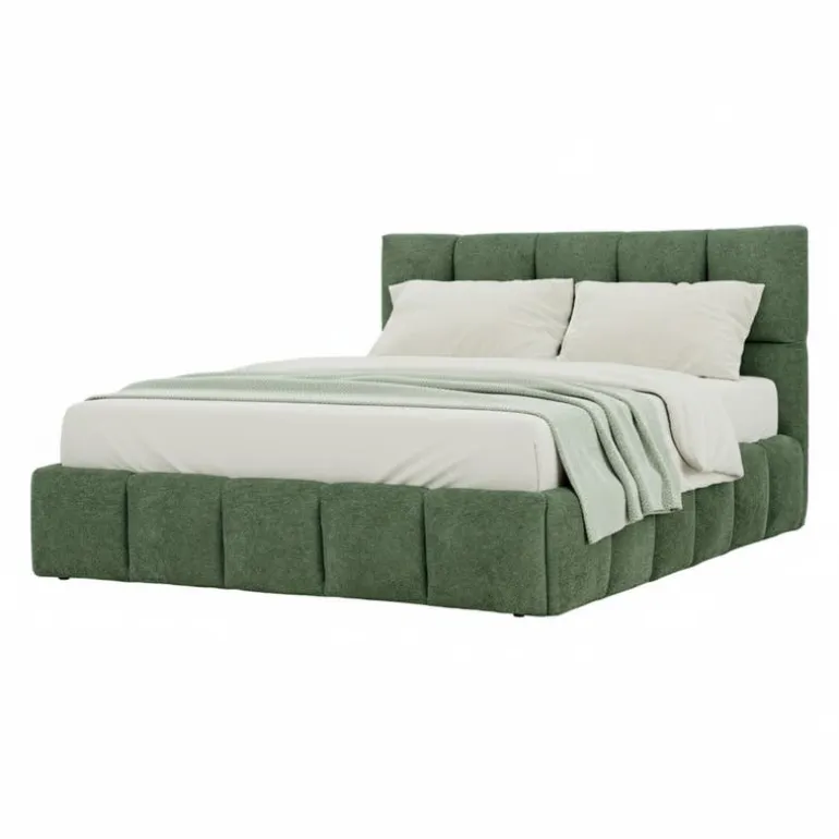 Marshmallow-Style Queen Bed (60") - Green