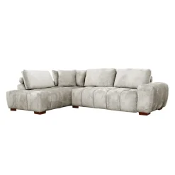 Marshmallow-Style Sectional with Left-Side Chaise - Grey