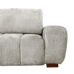 Marshmallow-Style Sectional with Left-Side Chaise - Grey