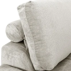 Marshmallow-Style Sectional with Left-Side Chaise - Grey
