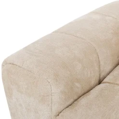 Marshmallow-Style Sectional with Right-Side Chaise - Cream
