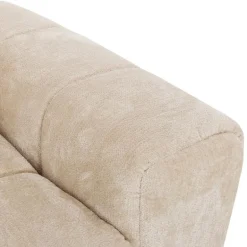 Marshmallow-Style Sectional with Left-Side Chaise - Cream
