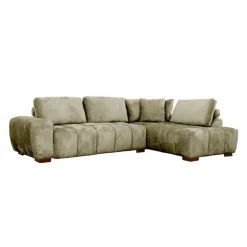 Marshmallow-Style Sectional with Right-Side Chaise - Sage