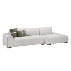 Marshmallow-Style Sectional with Right-Side Chaise