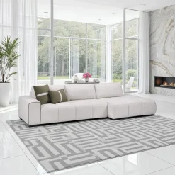 Marshmallow-Style Sectional with Right-Side Chaise