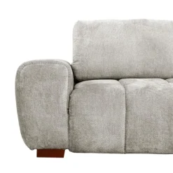 Marshmallow-Style Sectional with Right-Side Chaise - Grey