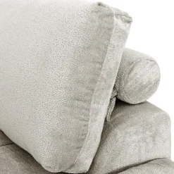 Marshmallow-Style Sectional with Right-Side Chaise - Grey