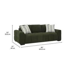 Marshmallow-Style Sofa - Green