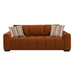 Marshmallow-Style Sofa - Rust