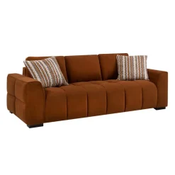 Marshmallow-Style Sofa - Rust