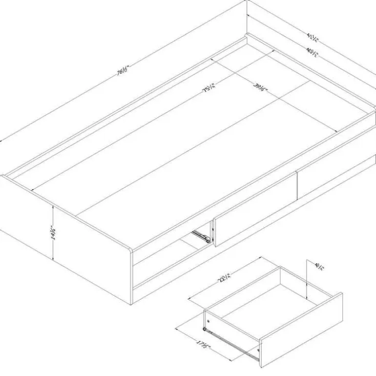 Mates Bed (39") - South Shore
