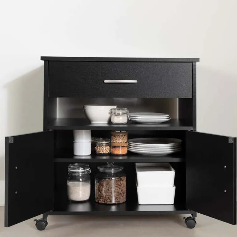 Microwave Cart on Wheels - South Shore