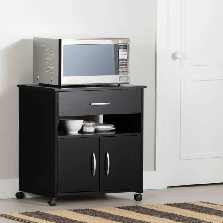 Microwave Cart on Wheels - South Shore