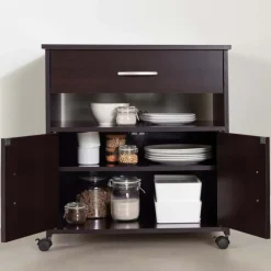Microwave Cart on Wheels - South Shore