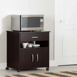 Microwave Cart on Wheels - South Shore