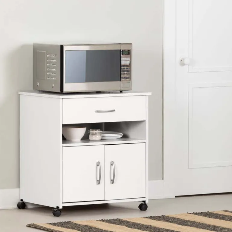 Microwave Cart on Wheels - South Shore