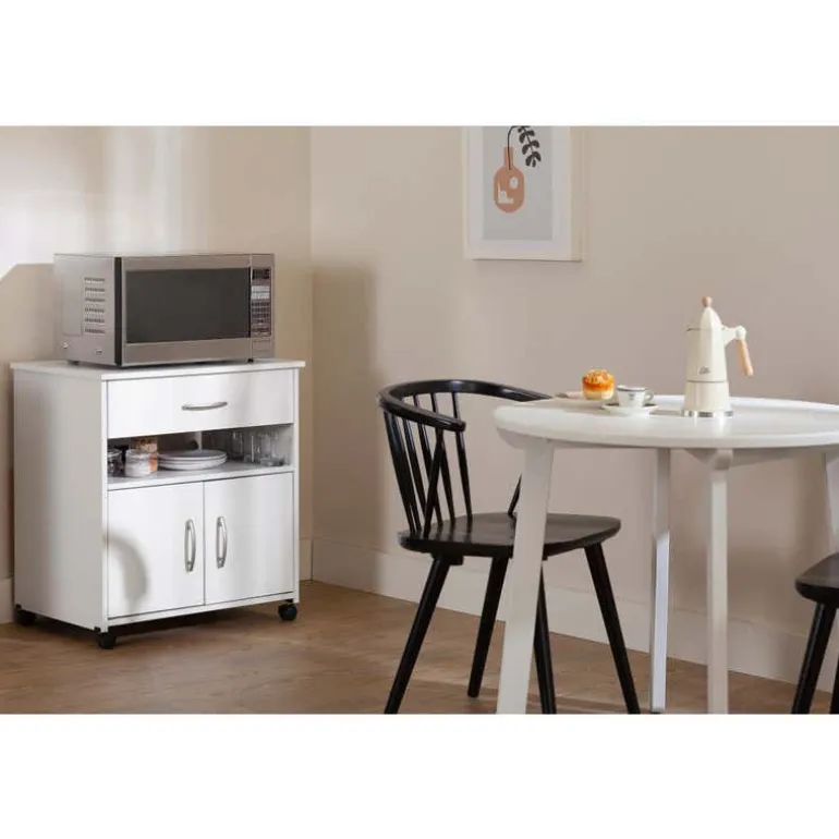 Microwave Cart on Wheels - South Shore