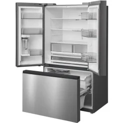 Midea 26,5 Cu. Ft. 36 In Refrigerator Stainless Bottom Freezer, French door - MRF27I6BST