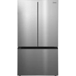 Midea 31.7 Cu. Ft. 36 In Refrigerator Stainless Bottom Freezer, French door - MRF32I6BST