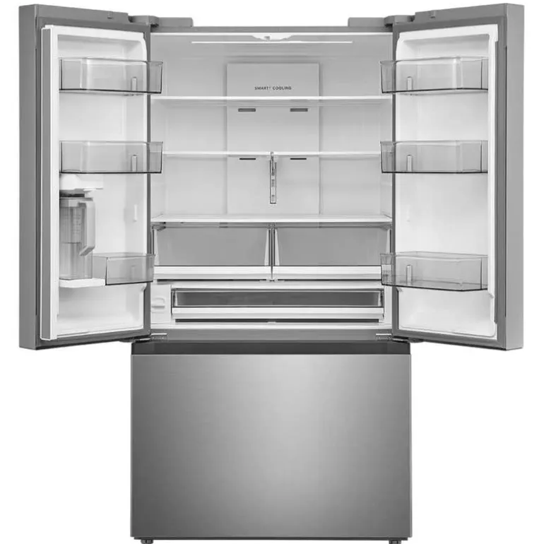Midea 31.7 Cu. Ft. 36 In Refrigerator Stainless Bottom Freezer, French door - MRF32I6BST