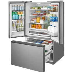 Midea 31.7 Cu. Ft. 36 In Refrigerator Stainless Bottom Freezer, French door - MRF32I6BST