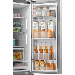 Midea 29.3 Cu. Ft. 36 In Refrigerator Stainless Bottom Freezer, French door - MRF29D2AST