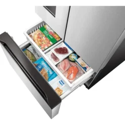 Midea 29.3 Cu. Ft. 36 In Refrigerator Stainless Bottom Freezer, French door - MRF29D2AST