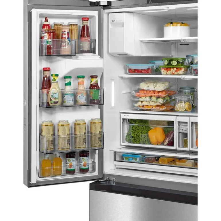 Midea 29.3 Cu. Ft. 36 In Refrigerator Stainless Bottom Freezer, French door - MRF29D2AST