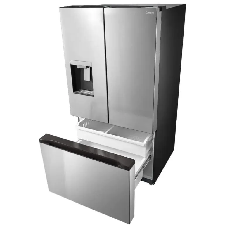 Midea 29.3 Cu. Ft. 36 In Refrigerator Stainless Bottom Freezer, French door - MRF29D2AST