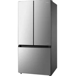 Midea 18 Cu Ft 30 In Refrigerator Stainless Bottom Freezer, French door - MRF18B4AST